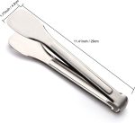 Stainless steel kitchen utensils, buffet tongs, salad bar tongs, heavy-duty food tongs - Image 2